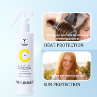 Brume de parfum pour cheveux protectrice contre la chaleur, spray réparateur pour cheveux aux huiles d'argan essentielles biologiques, miel et soie, de marque privée