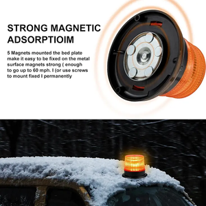 Feux de signalisation à <span class=keywords><strong>LED</strong></span> rotatifs à 360 degrés avec fonction mémoire pour chariot élévateur, lampe de sécurité pour véhicule d'urgence - Product Image 4