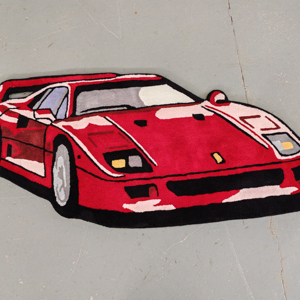 Tùy Chỉnh Thiết Kế Len Tay Tufted Thảm Cho Phòng Khách Và Khu Vực Màu Hồng Hình Dạng Không Thường Xuyên Thảm - Product Image 1