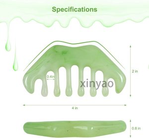 Logotipo personalizado de mano de plástico de moda peine para el cabello masajeador de meridianos con acupuntura fisioterapia cuero cabelludo Guasha herramienta de raspado - Product Image 2