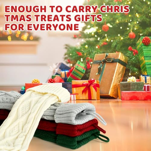 Factory Direct Wholesale <b>Personalized</b> Knitted Christmas <b>Stockings</b> with Colorful <b>Embroidered</b> Winter Santa for Family Gifts - Product Image 4