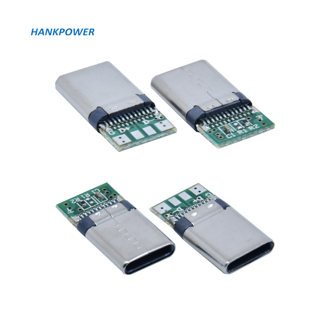 Type-c 2.0 USB Connector 24PIN Charging Data 4 Core Male Type c Plug