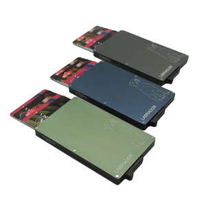 Aluminum slim card holder <b>RFID</b> blocking minimalist <b>wallet</b> Business <b>men</b> credit card <b>wallet</b> Kaisca fashion card holder - Product Image 6