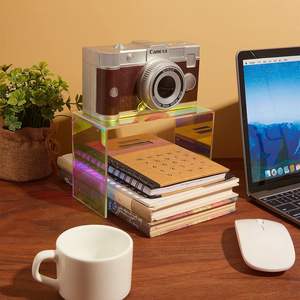 Présentoir acrylique irisé 10 pièces support arc-en-ciel 5 tailles <span class=keywords><strong>bijoux</strong></span> produit figurine rectangulaire étagère <span class=keywords><strong>organisateur</strong></span> de Table - Product Image 4