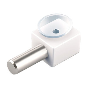 Soporte de Placa con Ventosa Combinada de Acero Laminado en Frío Fundido a Presión, Fácil Instalación, Soporte para Estante de Gabinete, Accesorio para Muebles - Product Image 1