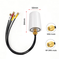 Antenne combinée GPS 3G 4G 5G LTE WiFi 4-en-1 à gain élevé, étanche, omnidirectionnelle, à montage externe sur vis, pour armoire extérieure, verticale