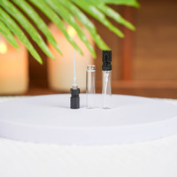 Atomiseur de parfum portable 2 ml 3 ml, flacon en verre transparent rechargeable, mini flacon pulvérisateur pour échantillon de soin de la peau