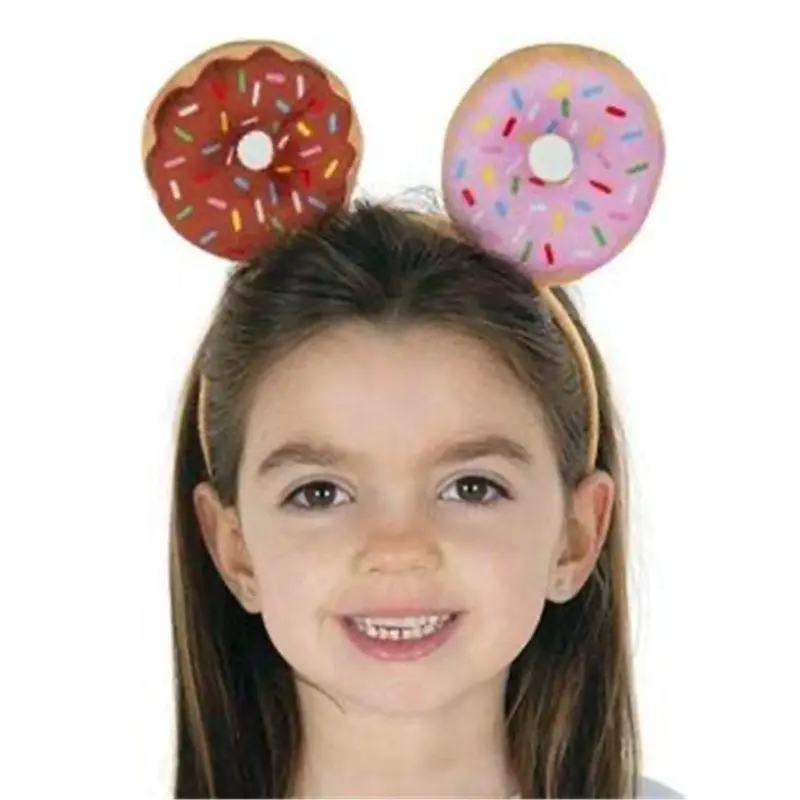 Заводская индивидуальная Милая повязка на голову с принтом пончика пончик принадлежности для вечеринки на день рождения для детей и взрослых