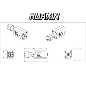 La gama de frecuencia del sensor de potencia de guía de onda Keysight Q8486D es de 33 GHz a 50 GHz, y la gama de potencia es de -70 a -20 dBm. - Product Image 3