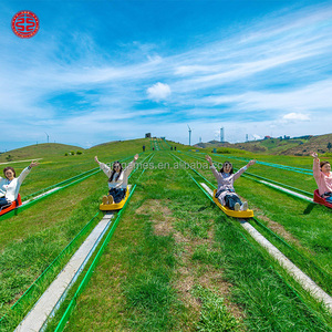 Attraente Scivolo Multiplo per Bambini e Adulti, Scivolo su Pista Erbosa, Scivolo Estremo, Attrezzatura per Parco Divertimenti Familiare Senza Motore - Product Image 3