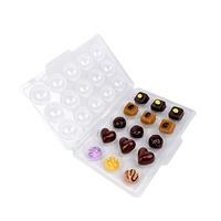 4 8 15 30 Trous Truffe Chocolat Plastique Transparent PET Blister Emballage Bonbons Transparent Chamshell Container Box