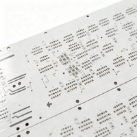 Carte de circuit imprimé en aluminium personnalisée, masque de soudure blanc, finition de surface HASL, substrat en aluminium pour LED, carte de circuit imprimé pour éclairage LED