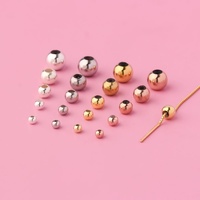 Perles rondes en silicone en argent sterling 925 de 2,5 à 6 mm, perles de positionnement pour ajustement