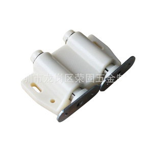 Jin Rongda Door Catch 201 Dual <b>Magnetic</b> Rebound Cabinet Door Opener Storage Closet ABS <b>Material</b> - Product Image 5