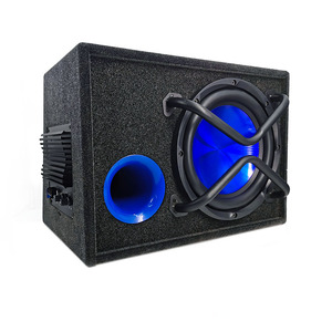 Subwoofer para Auto de 10 Pulgadas Activo con Amplificador de Alta Potencia, Super Bajo, Salida de Audio Mono, Caja de Madera con Espacio de Almacenamiento - Product Image 5
