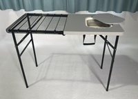 Table pliante neuve avec évier pour barbecue et pique-nique en plein air (vente en gros)