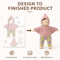 Jouet en peluche personnalisé pour bébé, directement de l'usine, à partir de vos illustrations, OEM ODM, poupée en peluche pour marques IP originales