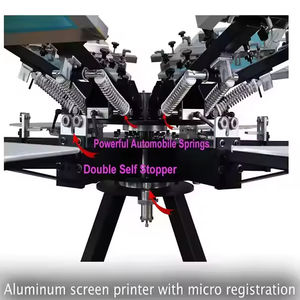 <span class=keywords><strong>Precio</strong></span> <span class=keywords><strong>de</strong></span> fábrica Manual 8 colores Serigraphie Impresora Cilindro Camiseta Rotativa Máquina <span class=keywords><strong>de</strong></span> serigrafía - Product Image 5