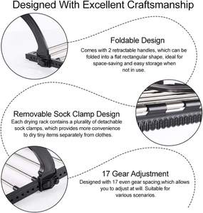Stendibiancheria in acciaio inossidabile pieghevole stendino porta biancheria appendiabiti <span class=keywords><strong>per</strong></span> radiatori - Product Image 6