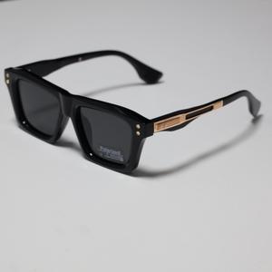 Lunettes de soleil polarisées carrées ZS-98502P pour hommes, monture en plastique noir et métal, verres TAC UV400, type 3, pare-soleil - Product Image 5