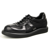 Sneakers vintage en cuir véritable pour hommes, chaussures décontractées délavées et usées, semelle épaisse, fabrication sur mesure OEM ODM, marque privée