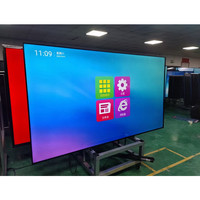 Большой ЖК-экран 86 98 дюймов 4K 3840x2160 Android Smart TV Whiteboard дисплей для образовательных встреч интерактивная сенсорная панель