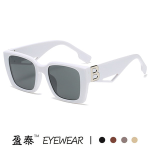 Eyewear Women's <b>Oversized</b> <b>Sunglasses</b> B Logo PC Frame UV400 Protection Fashion Street Style - Product Image 4