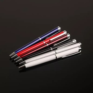 <span class=keywords><strong>ปากกา</strong></span>ลูกลื่นโลหะสีขาวคุณภาพพรีเมียม สำหรับสำนักงาน/ธุรกิจ  เขียนลื่น หลายสี  พร้อมโลโก้สั่งทำพิเศษ - Product Image 4