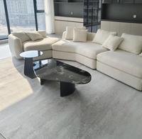 Table basse de salon en marbre naturel de luxe minimaliste italien STG, table basse de villa de luxe de forme spéciale pour hôtel