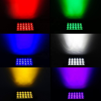 Projecteur LED mural étanche IP65 24x15W RGBWAUV 6-en-1 pour extérieur, jardin, hôtel et architecture
