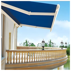 Toldo retráctil montado en la pared para exteriores con LED moderno, toldo de casete completo con energía <span class=keywords><strong>solar</strong></span>, toldo retráctil eléctrico - Product Image 2
