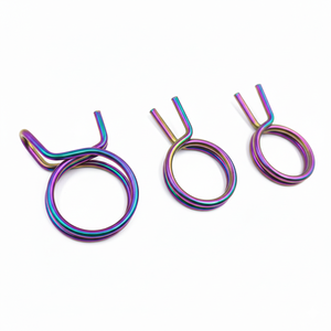 Collier de serrage à ressort double fil en acier inoxydable 304 de qualité <span class=keywords><strong>alimentaire</strong></span> pour applications médicales, de boissons et de tubes en silicone - Product Image 2