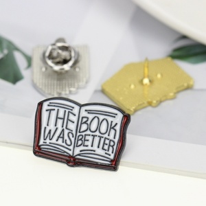 No Minimum Factory Manufacturer Wholesale Creative Cartoon Magic <b>Book</b> Series Hard Brooch Custom <b>Books</b> Enamel Pin Badge - Product Image 4
