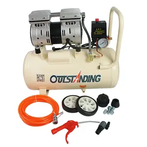 Compressore d'aria senza olio eccezionale industriale 550W 30L 0.7MPA strumenti silenziosi per pistola a spruzzo con pompa ad alta pressione con Kit di regali gratuiti