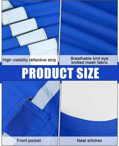 <span class=keywords><strong>Hi</strong></span> <span class=keywords><strong>Vis</strong></span> Tシャツ半袖反射安全シャツフロントポケット付き建設工事用 - Product Image 2