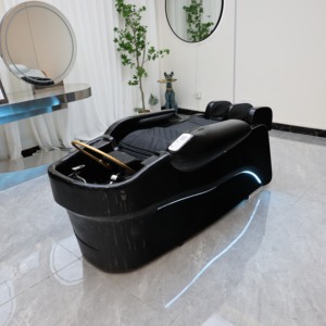 Nuevo lujo multifunción Silla de lavado de pelo cabeza <span class=keywords><strong>Spa</strong></span> belleza masaje eléctrico Silla de peluquero salón champú tazón de cerámica cama - Product Image 3