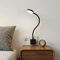 Lampe murale LED à intensité variable avec commande tactile, lampe pliable pour la lecture au chevet, protection des yeux, lampe moderne pour la maison, la salle d'étude, en PC/ABS