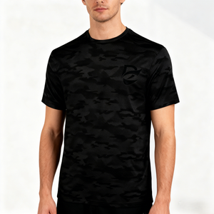 Camiseta Deportiva Personalizada de Manga Corta, Transpirable, con Estampado de Camuflaje, de Poliéster Elástico, para Correr, Fitness y Uso Casual - Product Image 6