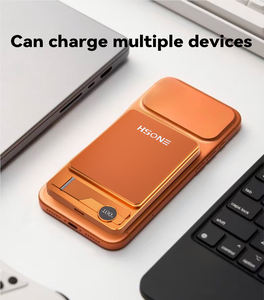 F15 5000mAh 10000mAh 15W Kablosuz Manyetik Şarj Cihazları LED Ekranlı Hızlı Şarj Metal Kablosuz Powerbank - Product Image 4