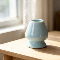Support élégant en céramique pour fouet à matcha (Chasen) – Organisateur de rangement pour fouet en bambou pour la cérémonie du thé japonaise