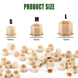 200pcs Biodegradable Tattoo Ink Cups Disposable Natural Organic Pigment <b>Holders</b> for <b>Makeup</b> Tattoo Ink - Product Image 4