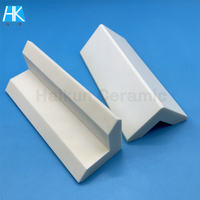 Composant structurel en céramique d'alumine résistant à l'usure en forme de L, barre de protection d'angle en Al2O3 haute dureté