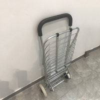 Chariot de courses pliable à 2 roues, sac de supermarché, pour escalier, vente en gros,