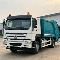 Camion de ramassage des déchets à haute capacité de charge HOWO 16CBM, véhicule de transport et de compression des ordures pour l'assainissement municipal