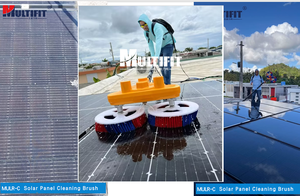 Kits de <span class=keywords><strong>cepillos</strong></span> de limpieza eléctricos MULTIFIT, Cepillo giratorio de limpieza en seco y lavado con agua <span class=keywords><strong>para</strong></span> máquina de limpieza de paneles <span class=keywords><strong>solares</strong></span>, varilla telescópica - Product Image 3