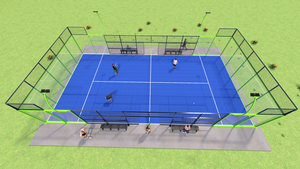 Pista de Pádel Phuoc Thinh con Pilar de Vidrio Sin Costuras, Pista de Pádel sin Marco con Vista Desimpedida, <span class=keywords><strong>Villa</strong></span> VIP, Venta al por Mayor Global - Product Image 5