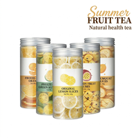 Groothandel Gedroogde Fruitthee in blik, gedroogde passievruchtblokjes, citroenschijfjes, kumquat, vitamine C detoxthee voor wederverkoop