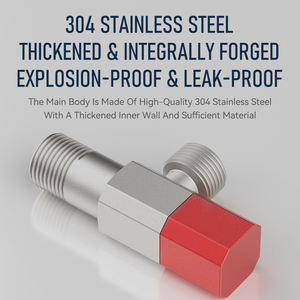 Высококачественный латунный угловой клапан напрямую от производителя, утолщенный, с хромированным покрытием, для систем отопления и унитазов - Product Image 2