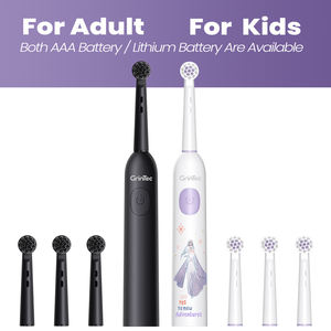 Batterij Aangedreven Roterende Elektrische Tandenborstel Met Zachte Haren Geavanceerde Reiniging Voor Volwassenen En Kinderen - Product Image 1
