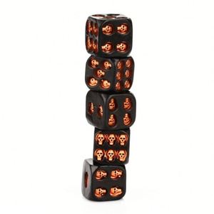 Vente Flash : Dés Noirs Tête de Mort pour Fêtes d'Halloween – Idéaux comme Accessoires de Bar Effrayants et Outils Uniques pour Jeux à Boire - Product Image 3